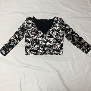 Forever 21 velvet top, sz L
